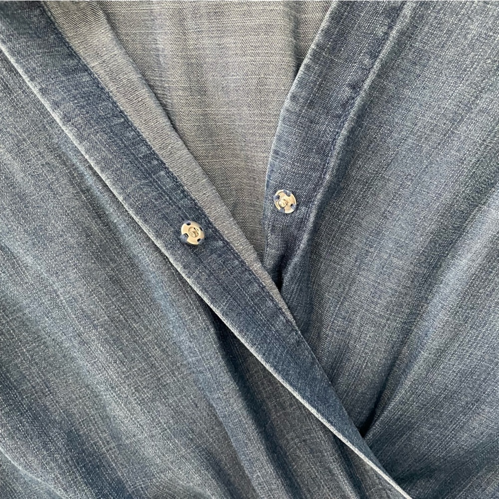 Anthropologie Cloth & Stone Chambray Denim Jumpsuit NEW XS - Picture 7 of 13